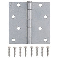 ProSource LR-046-PS Utility Hinge, Steel, Galvanized, Removable Pin, Full Mortise Mounting, 70 (Pair) lb