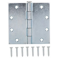 ProSource LR-065-PS Utility Hinge, Steel, Zinc, Removable Pin, 180 deg Range of Motion, Full Mortise Mounting