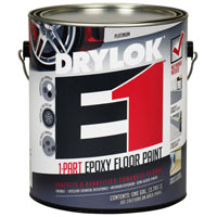 DRYLOK 23813 Epoxy Floor Paint, Semi-Gloss, Platinum, 1 gal