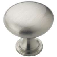 Amerock BP53005G10 Cabinet Knob, 1-1/8 in Projection, Zinc, Satin Nickel