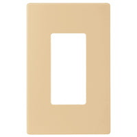 Arrow Hart PJS PJS26V Wallplate, 4-7/8 in L, 3-1/8 in W, 1 -Gang, Polycarbonate, Ivory, High-Gloss