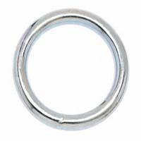 Campbell T7665012 Welded Ring, 200 lb Working Load, 1 in ID Dia Ring, #7 Chain, Steel, Nickel-Plated