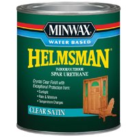 Minwax Helmsman 630520444 Spar Urethane Paint, Liquid, Crystal Clear, 1 qt, Can