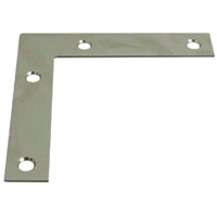 National Hardware 117BC Series N266-569 Corner Brace, 4 in L, 3/4 in W, 4 in H, Steel, Zinc, 0.07 Thick Material