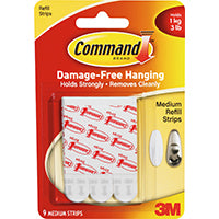 Command 17021P Refill Strip, White, 3 lb