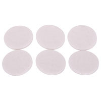 ProSource FE-50225-PS Furniture Pad, Felt Cloth, White, 1-3/8 in Dia, 5/64 in Thick, Round