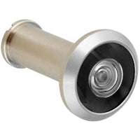 National Hardware V805 Series N330-712 Door Viewer, 200 deg Viewing, 1-3/8 to 2 in Thick Door, Solid Brass, Satin Nickel