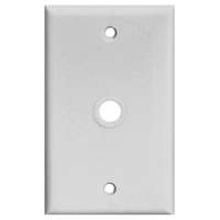 Eaton Wiring Devices PJ11 PJ11W Wallplate, 4-1/2 in L, 2-3/4 in W, 1 -Gang, Polycarbonate, White, High-Gloss