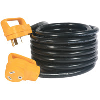 CAMCO 55191 Extension Cord, 10 ga Cable, 25 ft L, Male, Female, Black Jacket