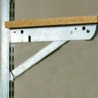 Knape & Vogt BK-0103-11 Shelf Bracket, 11 in L, Steel, Galvanized