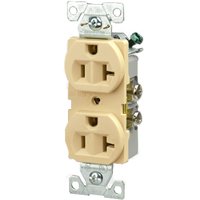 RECEPTACLE DPLX IVORY 20A/125V