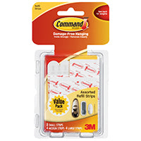 Command 17200CL Refill Strip, White