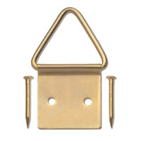 OOK 50205 Picture Hanger, 20 lb, Steel, Brass, Gold