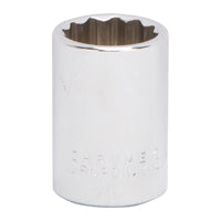 Vulcan MT6517270 Drive Socket, 3/4 in Socket, 1/2 in Drive, 12-Point, Chrome Vanadium Steel, Chrome