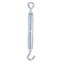 ProSource LR339 Turnbuckle, 3/8 in Thread, Hook, Eye, 15 in L Take-Up, Aluminum