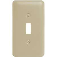 Amerelle 935TAL Wallplate, 5 in L, 2-13/16 in W, 1 -Gang, Steel, Light Almond