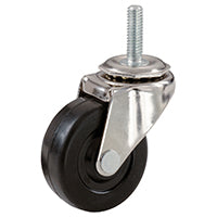 Shepherd Hardware 9195 Swivel Caster, 3 in Dia Wheel, Rubber Wheel, 90 lb