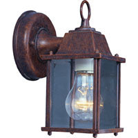 Boston Harbor AL1037-RB3L Outdoor Wall Lantern, 120 V, 60 W, A19 or CFL Lamp, Aluminum Fixture, Rustic Brown