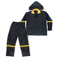 RAINSUIT NYLON/PVC BLK 3PC LRG