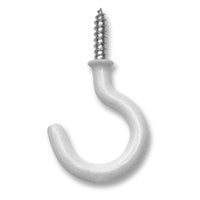 OOK 50352 Cup Hook, 7/8 in L, Vinyl-Coated