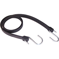 KEEPER 06245 Strap, 3/4 in W, 45 in L, EPDM Rubber, Black, S-Hook End