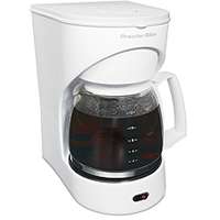 Proctor Silex 43501Y Coffee Maker, 12 Cups Capacity, 900 W, Glass, White, Automatic Control