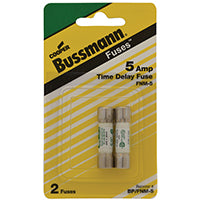 Bussmann BP/FNM-5 Time Delay Fuse, 5 A, 250 V, 200 A, 10 kA Interrupt, Melamine Body