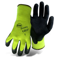 BOSS 8439NL Insulated Gloves, L, Knit Wrist Cuff, Acrylic/Latex Palm, High-Visibility Green