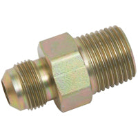 BrassCraft PSCFT-10 Flare Adaptor, 3/8 in, Flare x MIP, Brass, Chromate-Coated