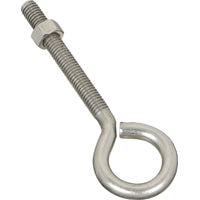 National Hardware N221-655 Eye Bolt, 3/8-16 Thread, 3 in L Thread, 1 in ID Dia Eye, 3.35 in L Shank, 160 lb Working Load