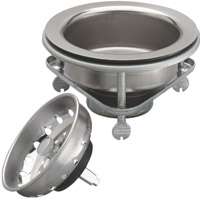 Plumb Pak PP5416 Basket Strainer, Stainless Steel, For: 3-1/2 in Dia Opening Kitchen Sink