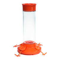 Perky-Pet 209BO-4 Fruit Trio Nectar Feeder, 30 oz, Jelly, Nectar, Orange Slices, 4-Port/Perch