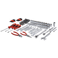 Crescent CTK150 Professional Tool Set, 150-Piece, Alloy Steel, Polished Chrome