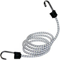 KEEPER Twin Anchor 06278 Bungee Cord, 40 in L, Rubber, Hook End