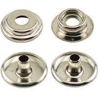 GENERAL 1266 Snap Fastener Refill, Solid Brass, Nickel