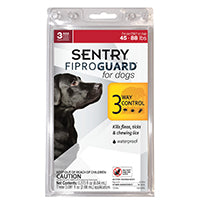 SENTRY Fiproguard 02952 Flea and Tick Squeeze-On, Liquid, 3 Count