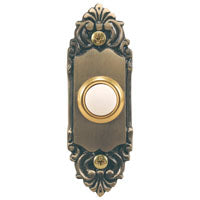 Heath Zenith SL-709-00 Pushbutton, Wired, Metal, Lighted