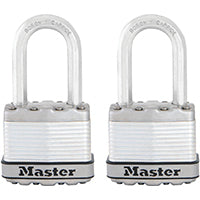 Master Lock Magnum Series M1XTLF Padlock, Keyed Alike Key, 5/16 in Dia Shackle, 1-1/2 in H Shackle, Stainless Steel Body