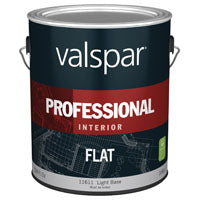 Valspar Professional 11600 Series 045.0011611.007 Paint, Flat, Light Base, 1 gal Can