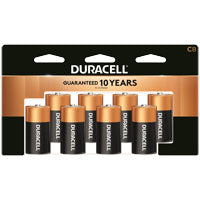 DURACELL MN14R8DWZ17 Battery, 1.5 V Battery, C Battery, Alkaline, Manganese Dioxide