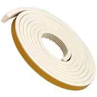 M-D 63669 Weatherstrip Tape, 19/32 in W, 10 ft L, EPDM Rubber, White