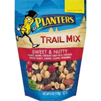 PLANTERS 451995 Trail Mix, Nutty, Sweet Flavor, 6 oz Bag