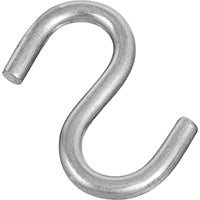 National Hardware N233-569 S-Hook, 145 lb Working Load, 0.31 in Dia Wire, Stainless Steel, Stainless Steel