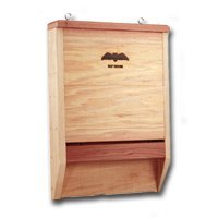 HEATH BAT-1 Bat House, 2-1/2 ft W, 11-1/2 ft D, 16-1/4 ft H, Cedar Wood