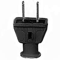 Eaton Wiring Devices 183BK-BOX Electrical Plug, 2 -Pole, 15 A, 125 V, NEMA: NEMA 5-15, Black