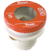 Bussmann SL-20 Plug Fuse, 20 A, 125 V, 10 kA Interrupt, Low Voltage, Time Delay Fuse