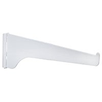 BRACKET SHELF STEEL WHITE 16IN