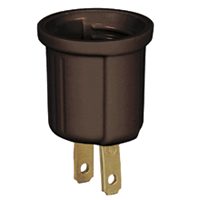 Eaton Wiring Devices 738B-BOX Outlet Adapter, 660 W, 2-Outlet, Thermoplastic, Brown