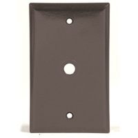 Eaton Wiring Devices 2128 2128B-BOX Wallplate, 4-1/2 in L, 2-3/4 in W, 1 -Gang, Thermoset, Brown, High-Gloss