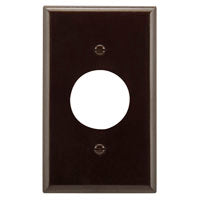 WALLPLATE RECEPT SINGLE 1G BRN